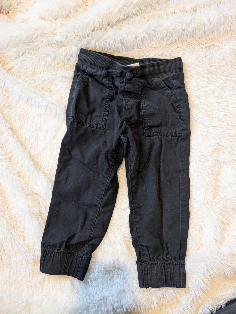 jumping beans 100% Cotton Chino Black Kids Jogger Pants Size 2T
